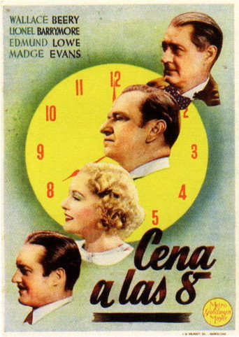 Cartel de Cena a las ocho