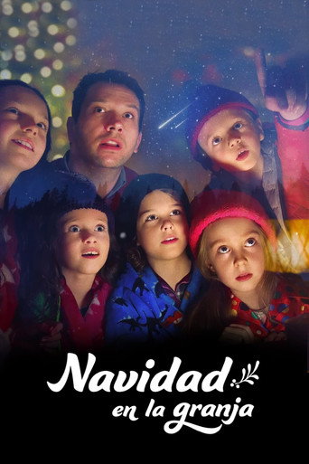 Cartel de Navidad en la granja