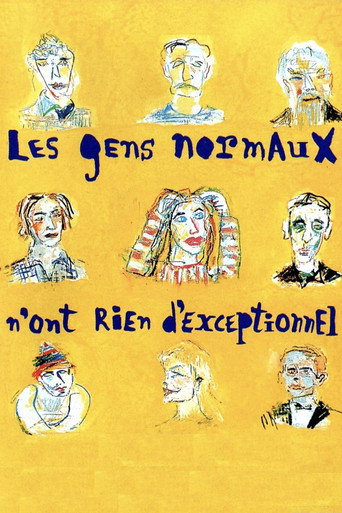 Cartel de Les gens normaux n'ont rien d'exceptionnel