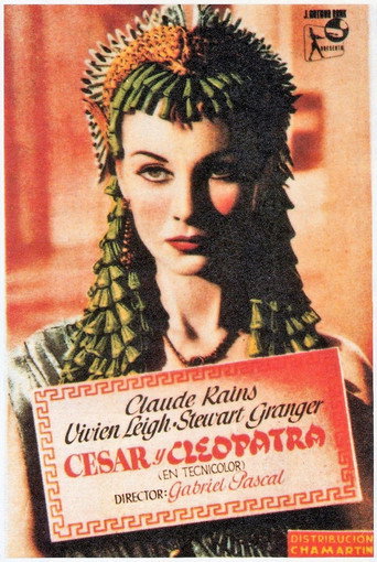 Cartel de César y Cleopatra