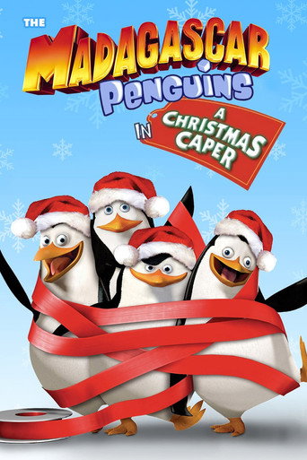 Cartel de Los pingüinos de Madagascar: Misión Navideña