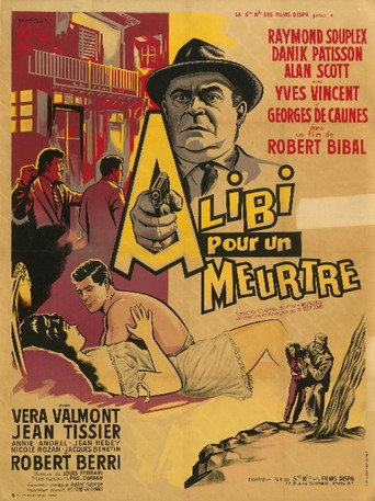 Cartel de Alibi pour un meurtre