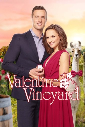 Cartel de San Valentín en los viñedos