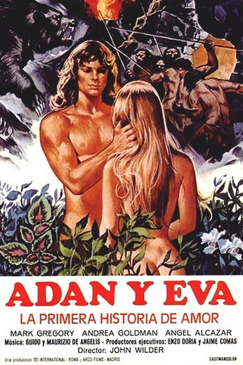 Cartel de Adán y Eva. La primera historia de amor