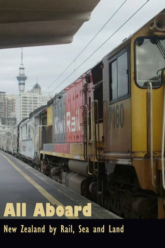 Cartel de All Aboard! New Zealand by Rail, Sea and Land