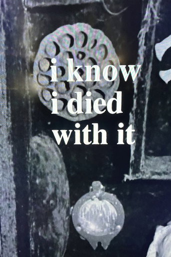 Cartel de I Know I Died with It