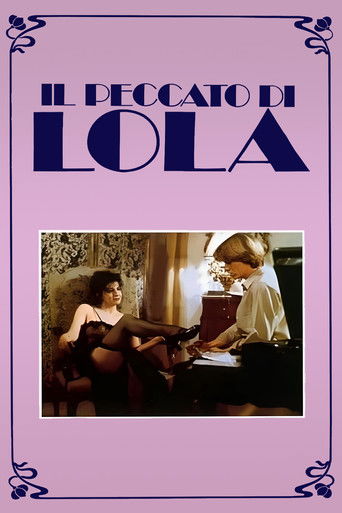Cartel de El pecado de Lola