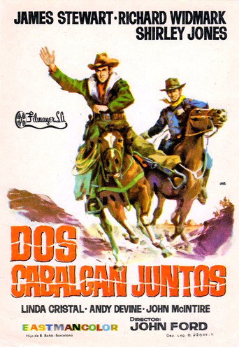 Cartel de Dos cabalgan juntos