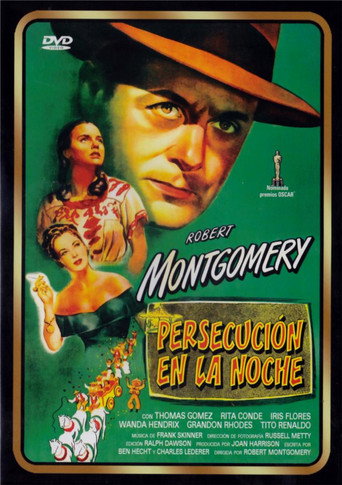 Cartel de Persecución en la noche