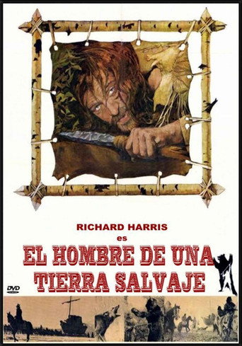 Cartel de El hombre de una tierra salvaje