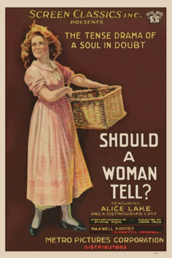 Cartel de Should a Woman Tell?