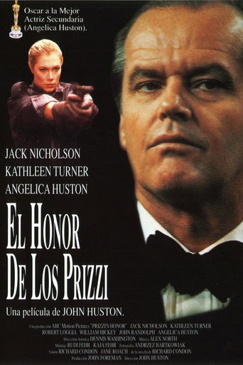 Cartel de El honor de los Prizzi