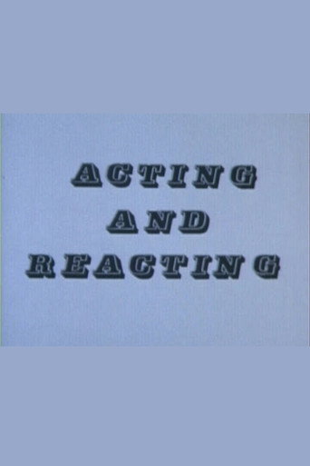Cartel de Acting and Reacting