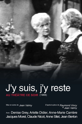 Cartel de J'y suis, j'y reste