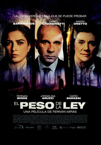 Cartel de El peso de la ley