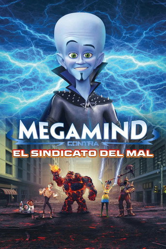 Cartel de Megamind contra el sindicato del mal