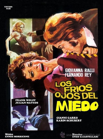 Cartel de Los fríos ojos del miedo