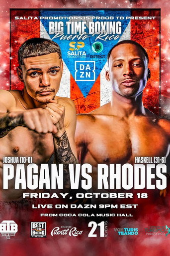 Cartel de Joshua Pagan vs. Haskell Rhodes