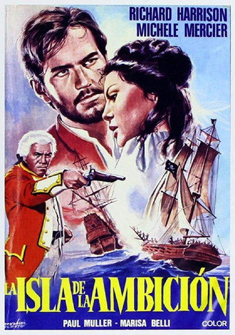 Cartel de La isla de la ambición