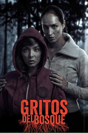 Cartel de Gritos en el bosque