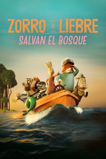 Cartel de Zorro y Liebre salvan el bosque