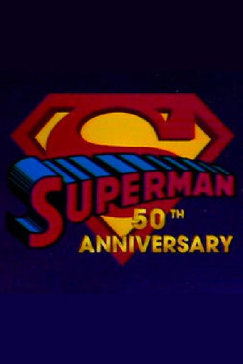 Cartel de Superman's 50th Anniversary: A Celebration of the Man of Steel