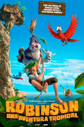 Cartel de Robinson, una aventura tropical