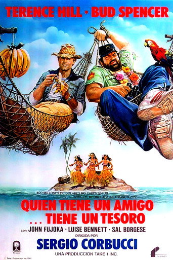 Cartel de Quien tiene un amigo, tiene un tesoro