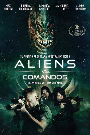 Cartel de Aliens vs. comandos