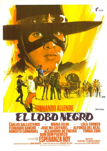 Cartel de El lobo negro