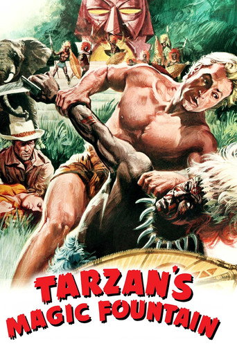 Cartel de Tarzán y la fuente mágica