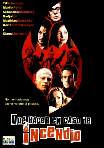 Cartel de ¿Qué hacer en caso de incendio?