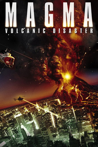 Cartel de La furia del volcán