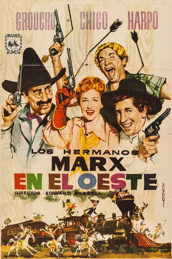 Cartel de Los hermanos Marx en el oeste