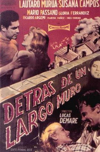 Cartel de Detrás de un largo muro