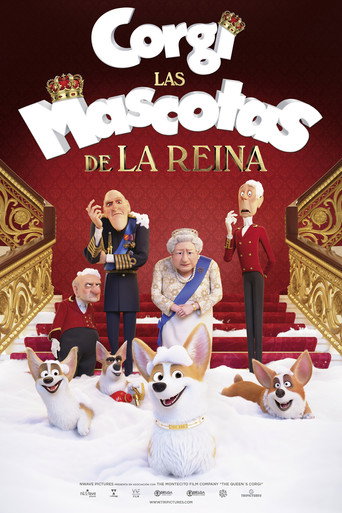 Cartel de Corgi, las mascotas de la reina