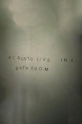 Cartel de Alberto Live in a Bathroom