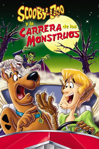 Cartel de Scooby-Doo y la carrera de los monstruos