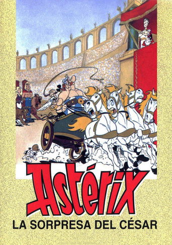 Cartel de Astérix y la sorpresa del César