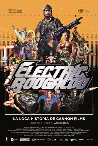 Cartel de Electric Boogaloo, la loca historia de Cannon Films
