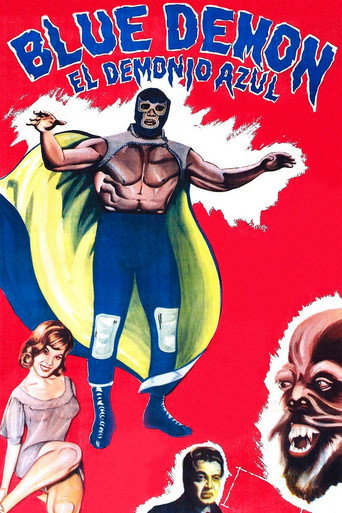Cartel de Blue Demon: El Demonio Azul
