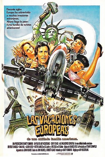 Cartel de Las vacaciones europeas de una chiflada familia americana
