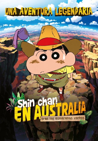Cartel de Shin Chan en Australia. Tras las esmeraldas verdes