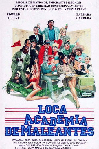 Cartel de Loca academia de maleantes