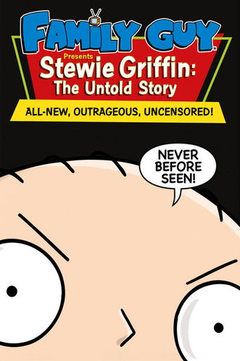 Cartel de Padre de familia presenta: Stewie Griffin. La historia jamás contada