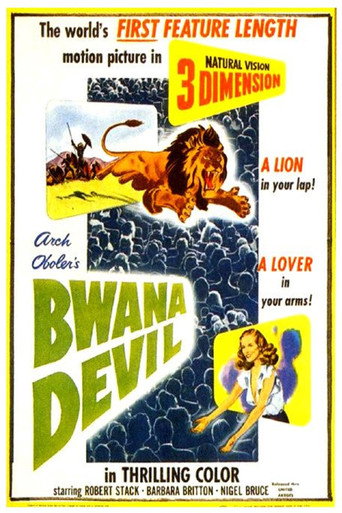 Cartel de Bwana, diablo de la selva