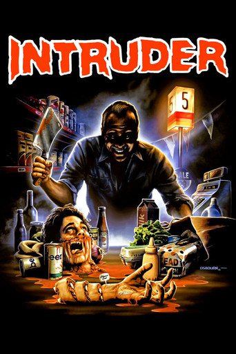 Cartel de Intruso en la noche