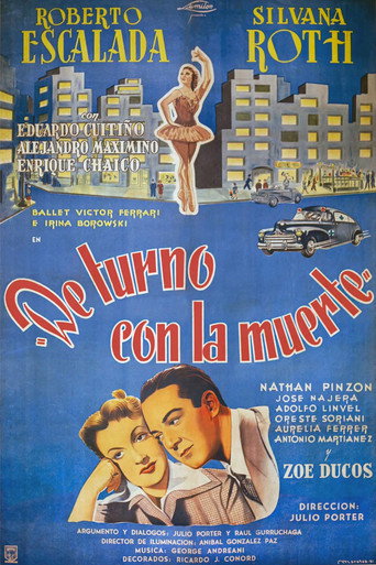 Cartel de De turno con la muerte