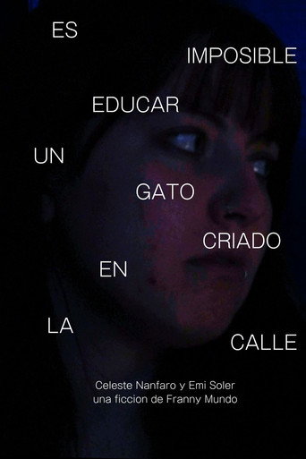 Cartel de Es Imposible Educar Un Gato Criado en la Calle