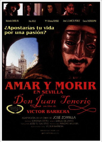 Cartel de Amar y morir en Sevilla (Don Juan Tenorio)